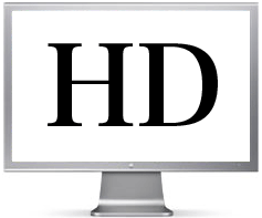 HDビデオをHDTV上で再生した場合（概念図）